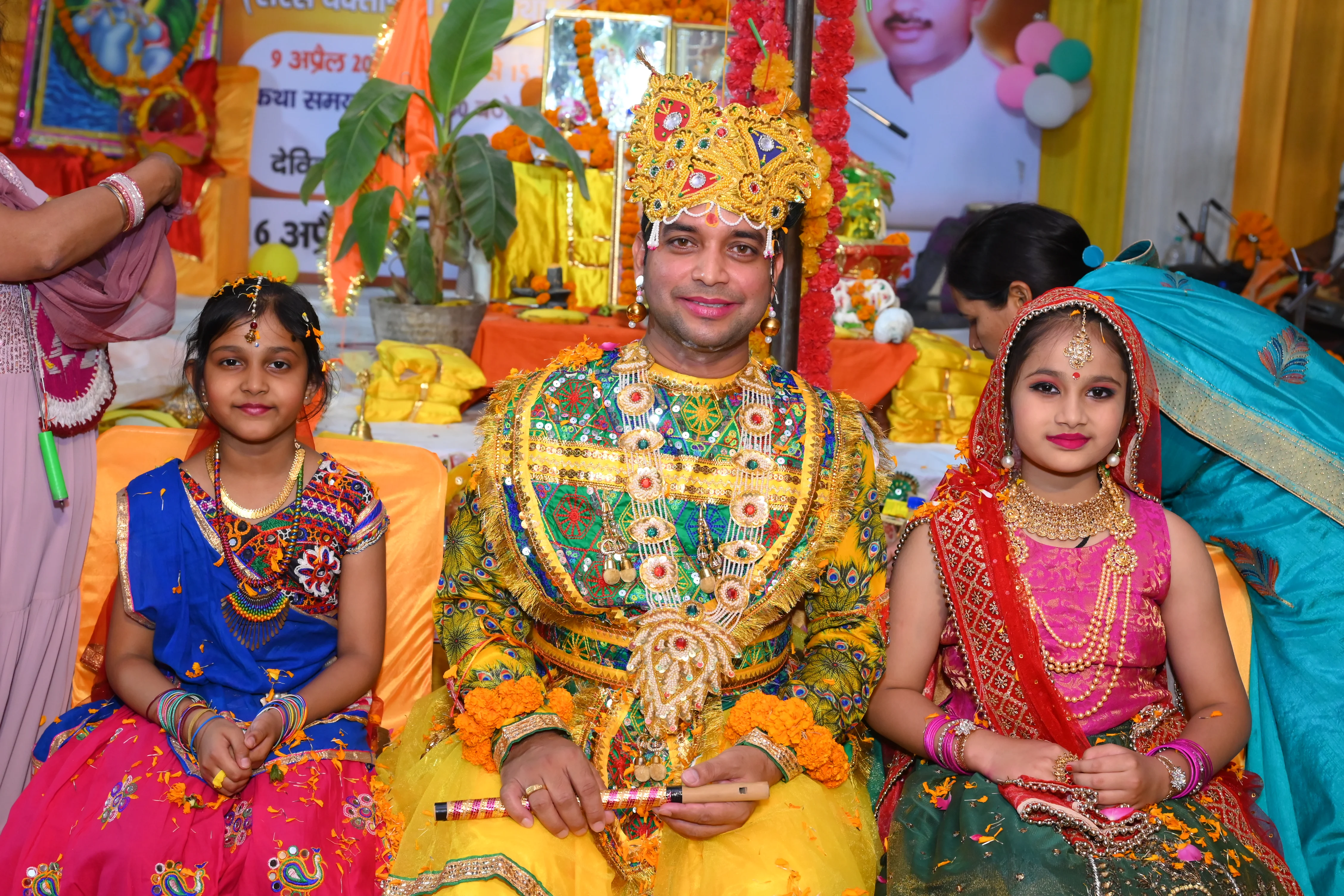 lord krishna with his wife